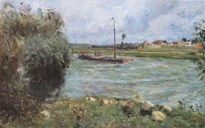 Ufer der Oise in Pontoise
